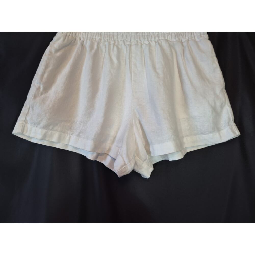 Reformation Mila White Linen Shorts Small - Picture 4 of 9